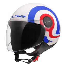 Κράνος LS2 Sphere Lux II OF558 Urby Λευκο-Μπλε-Κοκκινο Ματ