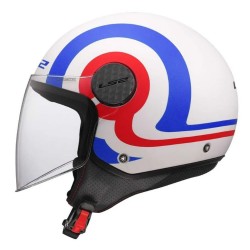 Κράνος LS2 Sphere Lux II OF558 Urby Λευκο-Μπλε-Κοκκινο Ματ