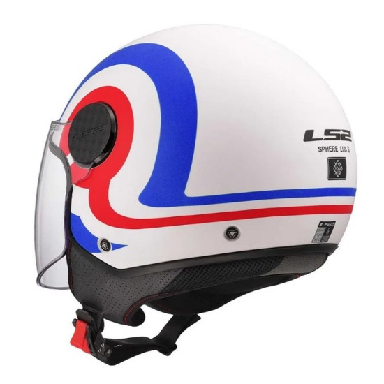 Κράνος LS2 Sphere Lux II OF558 Urby Λευκο-Μπλε-Κοκκινο Ματ