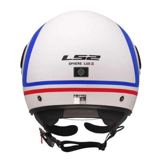 Κράνος LS2 Sphere Lux II OF558 Urby Λευκο-Μπλε-Κοκκινο Ματ