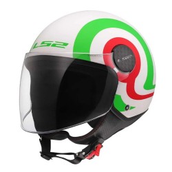 Κράνος LS2 Sphere Lux II OF558 Urby λευκό-πράσινο-κόκκινο ματ