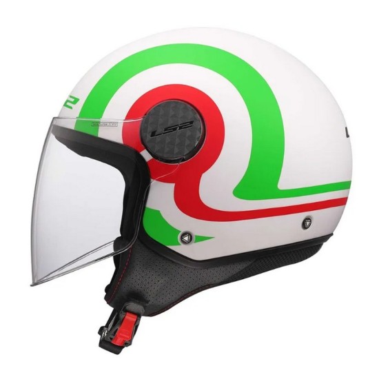 Κράνος LS2 Sphere Lux II OF558 Urby Λευκο-Πρασινο-Κοκκινο Ματ