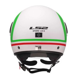 Κράνος LS2 Sphere Lux II OF558 Urby λευκό-πράσινο-κόκκινο ματ