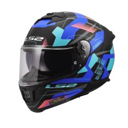Full Face Κράνος LS2 Stream ΙΙ FF808 Mika Μαυρο-Μπλε Ματ
