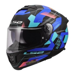 Full Face Κράνος LS2 Stream ΙΙ FF808 Mika Μαυρο-Μπλε Ματ