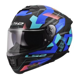 Full Face Κράνος LS2 Stream ΙΙ FF808 Mika Μαυρο-Μπλε Ματ