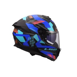 Full Face Κράνος LS2 Stream ΙΙ FF808 Mika Μαυρο-Μπλε Ματ