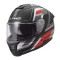 Full Face Κράνος LS2 Stream ΙΙ FF808 Vintage Ματ Μαυρο Γκρι Κοκκινο