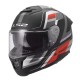 Full Face Κράνος LS2 Stream ΙΙ FF808 Vintage Ματ Μαυρο Γκρι Κοκκινο