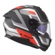 Full Face Κράνος LS2 Stream ΙΙ FF808 Vintage Ματ Μαυρο Γκρι Κοκκινο