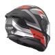 Full Face Κράνος LS2 Stream ΙΙ FF808 Vintage Ματ Μαυρο Γκρι Κοκκινο
