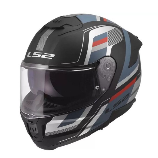 Full Face Κράνος LS2 Stream ΙΙ FF808 Vintage Ματ Μαυρο Πετρολ