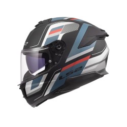 Full Face Κράνος LS2 Stream ΙΙ FF808 Vintage Μαυρο-Πετρολ Ματ