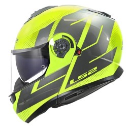 Κράνος LS2 Strobe II FF908 Code fluo κίτρινο-γκρι γυαλιστερό