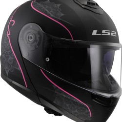 Κράνος LS2 Strobe II FF908 Lux μαύρο ροζ ματ