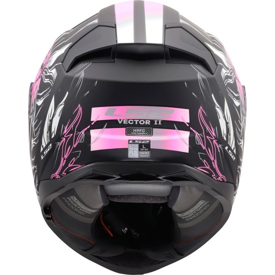 Full Face Κράνος LS2 Vector II FF811 Darflo μαύρο-ροζ ματ