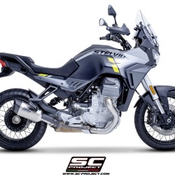 Moto Guzzi Stelvio 2024-2025 sc1-r-titanium-exhaust