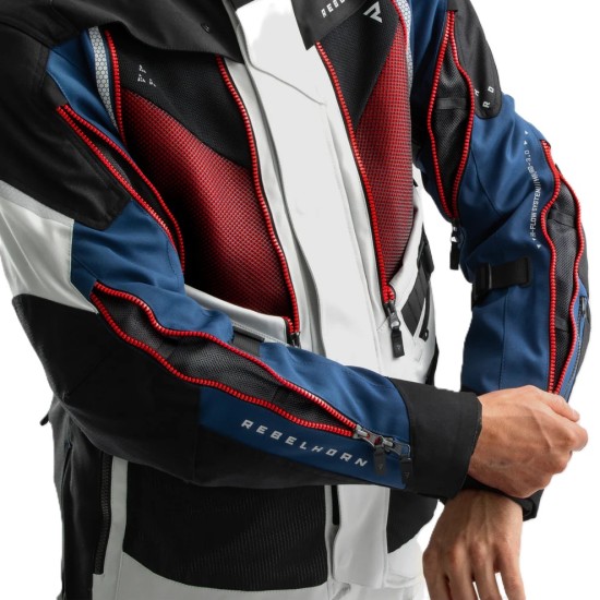 Μπουφάν Rebelhorn hardy 3 μπλε-γκρι-κόκκινο Μπουφάν Rebelhorn hardy 3 μπλε-γκρι-κόκκινο
