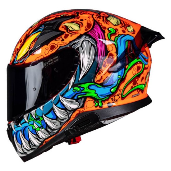 Κράνος Pilot Snake SV Reptile-X ECE 22.06 fluo πορτοκαλί + ΔΩΡΟ φιμέ ζελατίνα