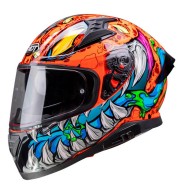 Full Face Κράνος Pilot Snake SV Reptile-X ECE 22.06 fluo πορτοκαλί + ΔΩΡΟ φιμέ ζελατίνα