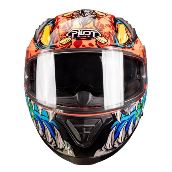 Κράνος Pilot Snake SV Reptile-X ECE 22.06 fluo πορτοκαλί + ΔΩΡΟ φιμέ ζελατίνα