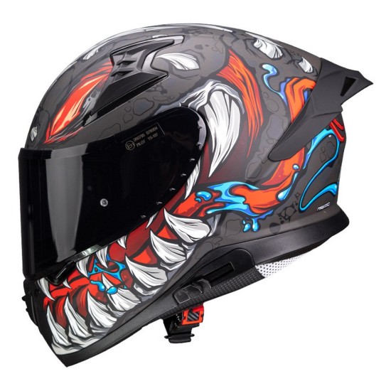 Κράνος Pilot Snake SV Reptile-X ECE 22.06 τιτάνιο ματ + ΔΩΡΟ φιμέ ζελατίνα