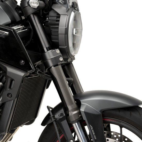 Προστατευτικά αυτοκόλλητα πιρουνιών Puig carbon look Προστατευτικά αυτοκόλλητα πιρουνιών Puig carbon look