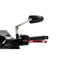 Καθρέπτης Puig F1.1 αριστερός μαύρος-ασημί 