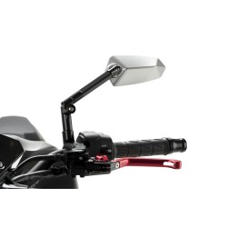 Καθρέπτης Puig F1.1 αριστερός ασημί-μαύρος