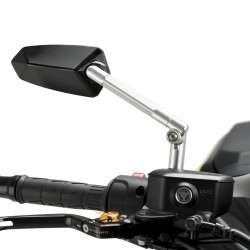 Καθρέπτης Puig F1.1 δεξιός μαύρος-ασημί Καθρέπτης Puig F1.1 δεξιός μαύρος-ασημί