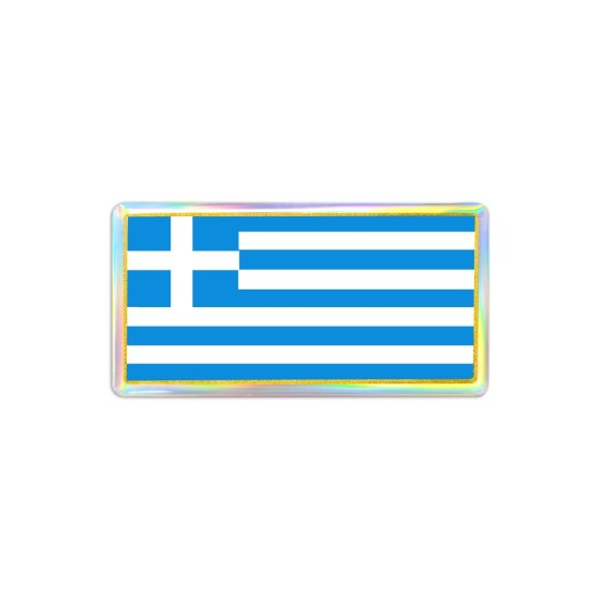 Αυτοκόλλητο QTR σημαία 3D Ελλάδας 8,8 x 4 εκ. Αυτοκόλλητο QTR σημαία 3D Ελλάδας 8,8 x 4 εκ.