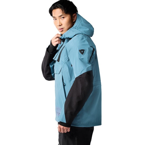 Μπουφάν anorak RevIT Smock Blackwater 3 H2O μπλε-μαύρο Μπουφάν anorak RevIT Smock Blackwater 3 H2O μπλε-μαύρο