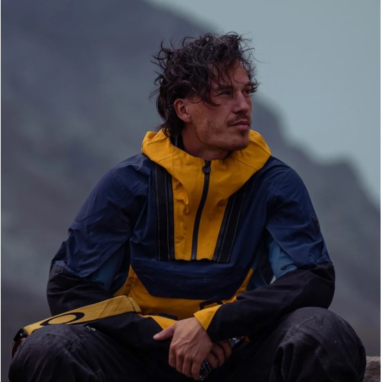 Μπουφάν anorak RevIT Smock Blackwater 3 H2O ώχρα κίτρινο-μπλε