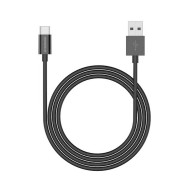 Καλώδιο φόρτισης USB σε Type-C 3A Lotus 0.8 μαύρο (1,2m)