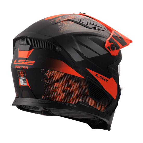 Κράνος Jet LS2 Drifter OF606 Gas γκρί-πορτοκαλί ματ