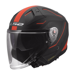 Κράνος Jet LS2 OF603 Infinity II Veyron μαύρο-γκρί-κόκκινο ματ