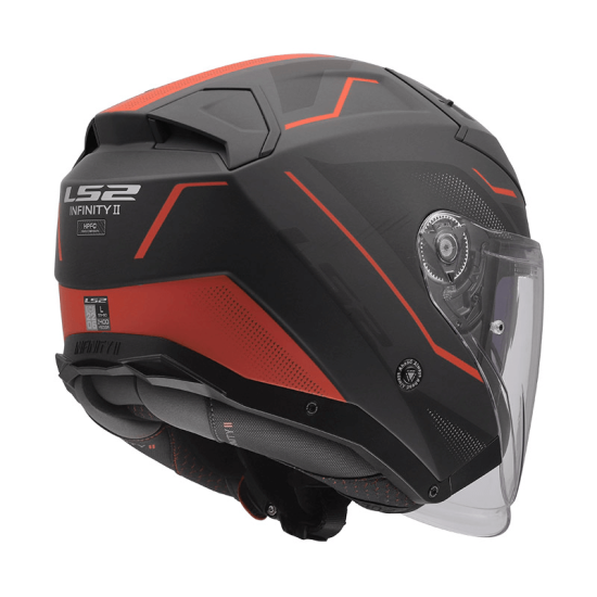 Κράνος Jet LS2 OF603 Infinity II Veyron μαύρο-γκρί-κόκκινο ματ