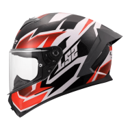 Full Face Κράνος LS2 Rapid ΙΙI FF820 Xtrem λευκό-μαύρο-κόκκινο γυαλιστερό