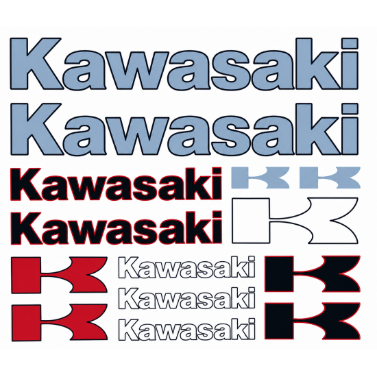 Αυτοκόλλητα Kawasaki 20 X 24 CM.