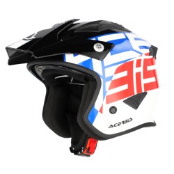 Κράνος Jet Acerbis Aria 22.06 λευκό-μπλε-κόκκινο