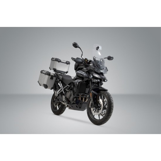 Ολοκληρωμένο σετ βάσεων και βαλιτσών SW-Motech TRAX ADV Triumph Tiger 900 GT/Rally/Pro -23 ασημί