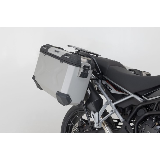Ολοκληρωμένο σετ βάσεων και βαλιτσών SW-Motech TRAX ADV Triumph Tiger 900 GT/Rally/Pro 24- ασημί