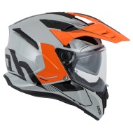 Κράνος Airoh Bandit tune γκρί πορτοκαλί γυαλιστερό