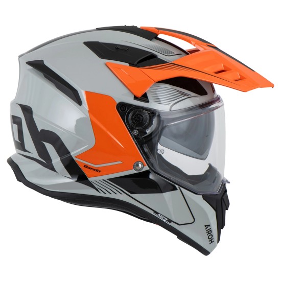 Κράνος Airoh Bandit tune γκρί πορτοκαλί γυαλιστερό Κράνος Airoh Bandit tune γκρί πορτοκαλί γυαλιστερό