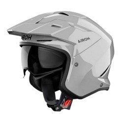 Κράνος Jet AIROH Kombakt γκρι γυαλιστερό