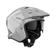 Κράνος Jet Airoh Kombakt γκρι γυαλιστερό