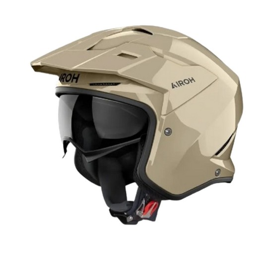 Κράνος Jet AIROH Kombakt μόκα γυαλιστερό