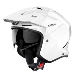 Κράνος Jet AIROH Kombakt λευκό γυαλιστερό