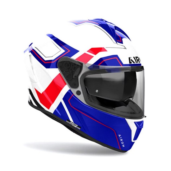 Full Face Κράνος Airoh Spark 2 Dart μπλε-κόκκινο γυαλιστερό