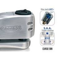 Κλειδαριά δισκοφρένου με συναγερμό ARTAGO 32 ασημί 